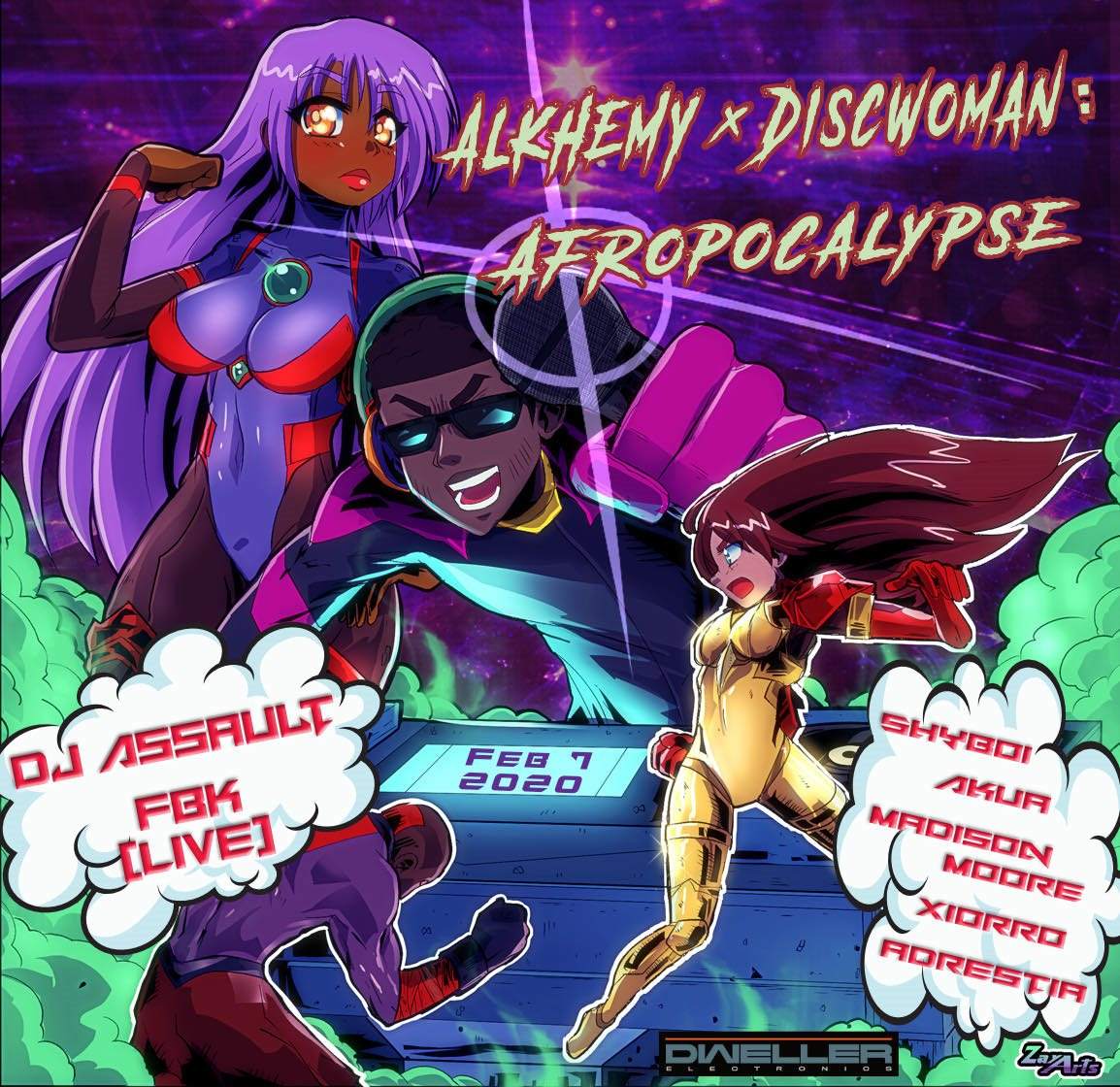dweller: Alkhemy x Discwoman: Afropocalypse - Página frontal