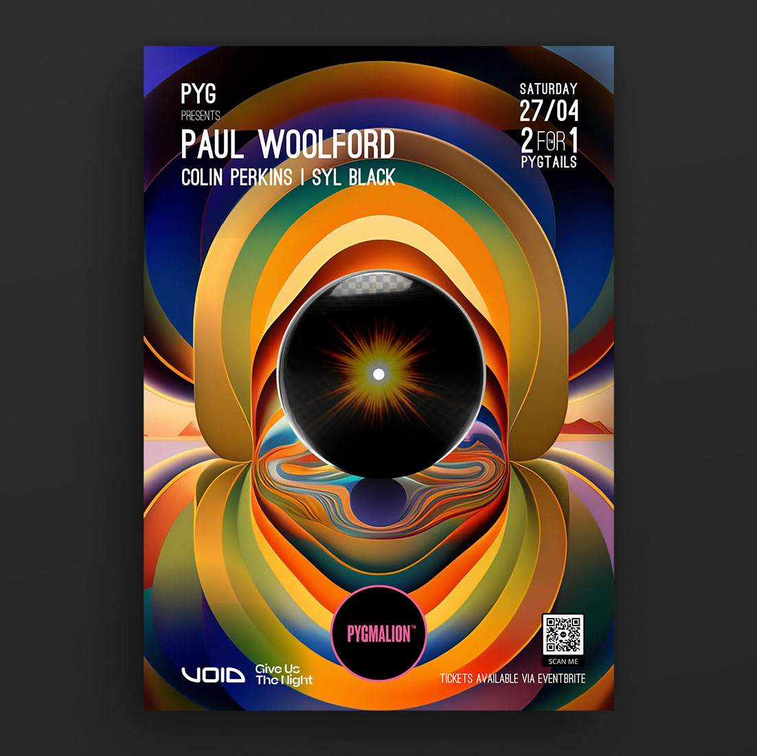 Pyg presents Paul Woolford - フライヤー表