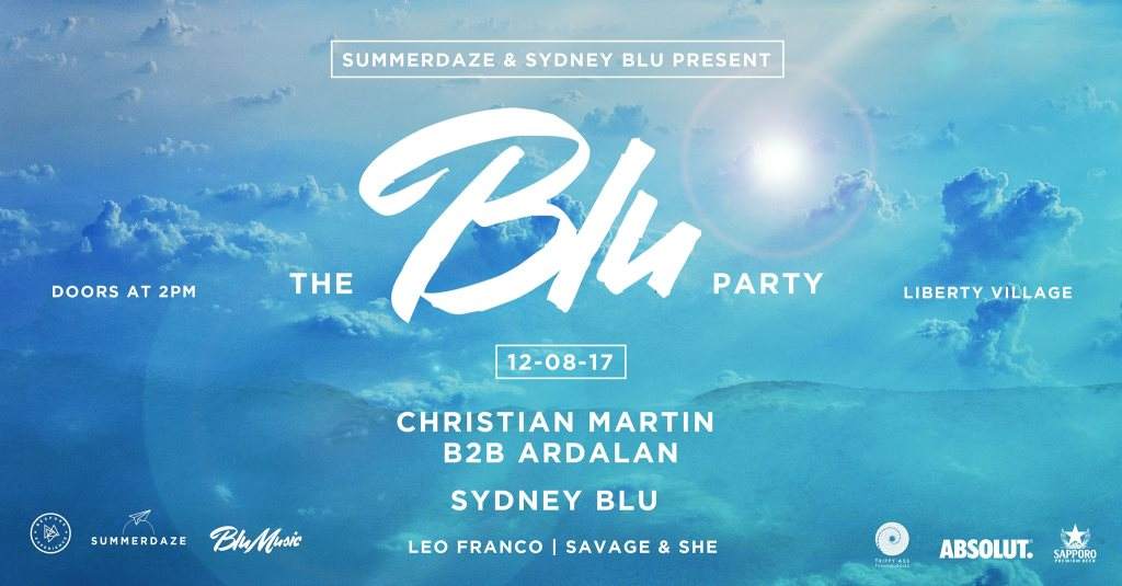 Summerdaze + Sydney Blu present The Blu Party - フライヤー表