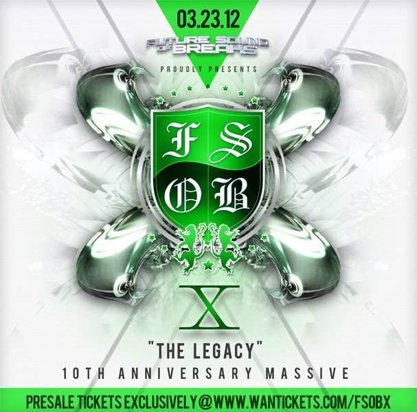 Fsob X 'The Legacy' 10th Anniversary Massive - Página frontal