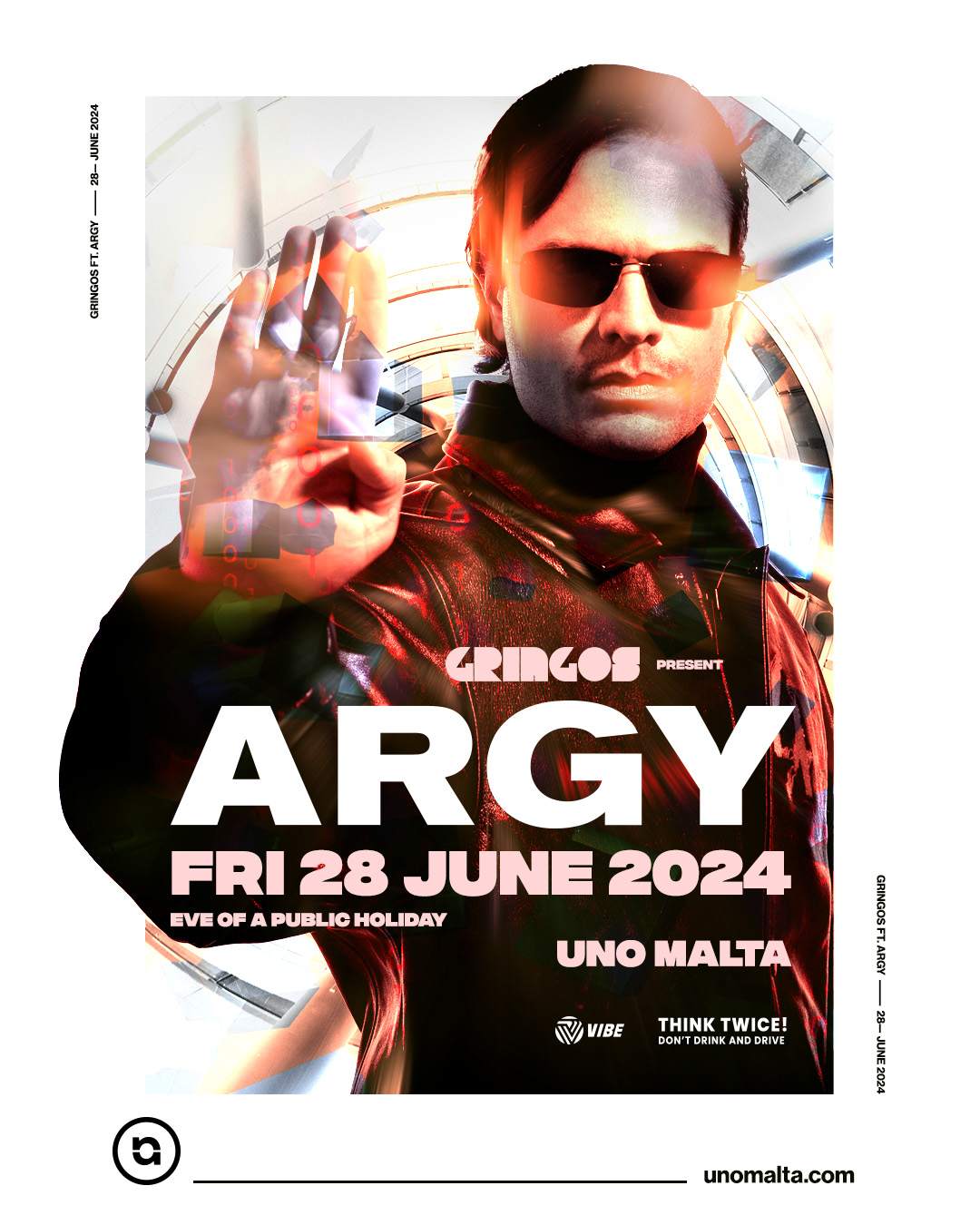 GRINGOS presents Argy - 28.06.24 (Eve of a Public Holiday) - UNO - フライヤー表