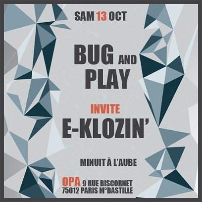 BUG and Play Invite E-Klozin' - Página frontal