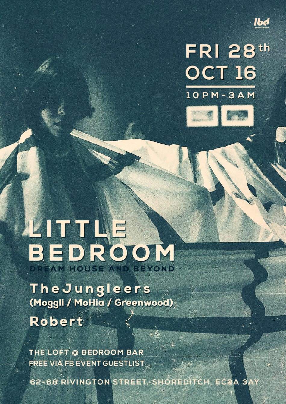 Little Bedroom w The Jungleers - フライヤー表