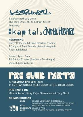 Karnival 'All About The Music' Party feat. Kapital & Animal Hospital - Página trasera