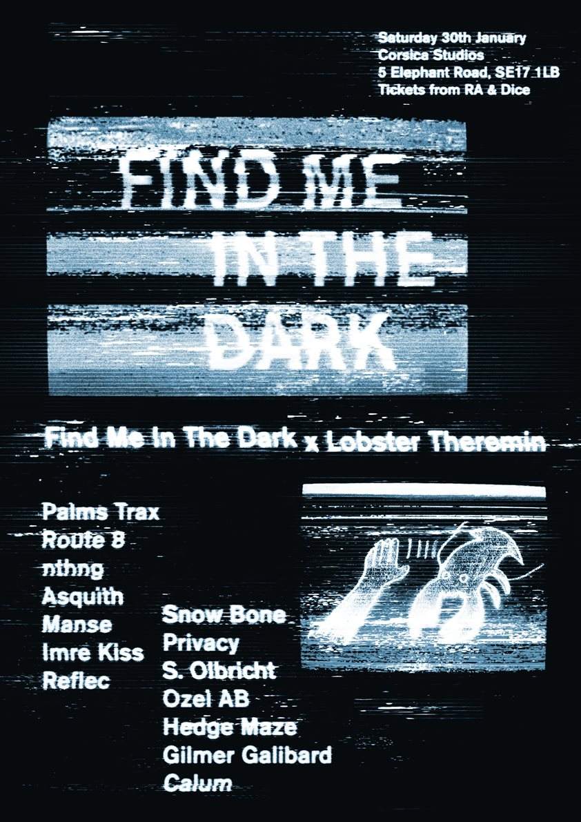 Find Me In The Dark x Lobster Theremin - Página frontal
