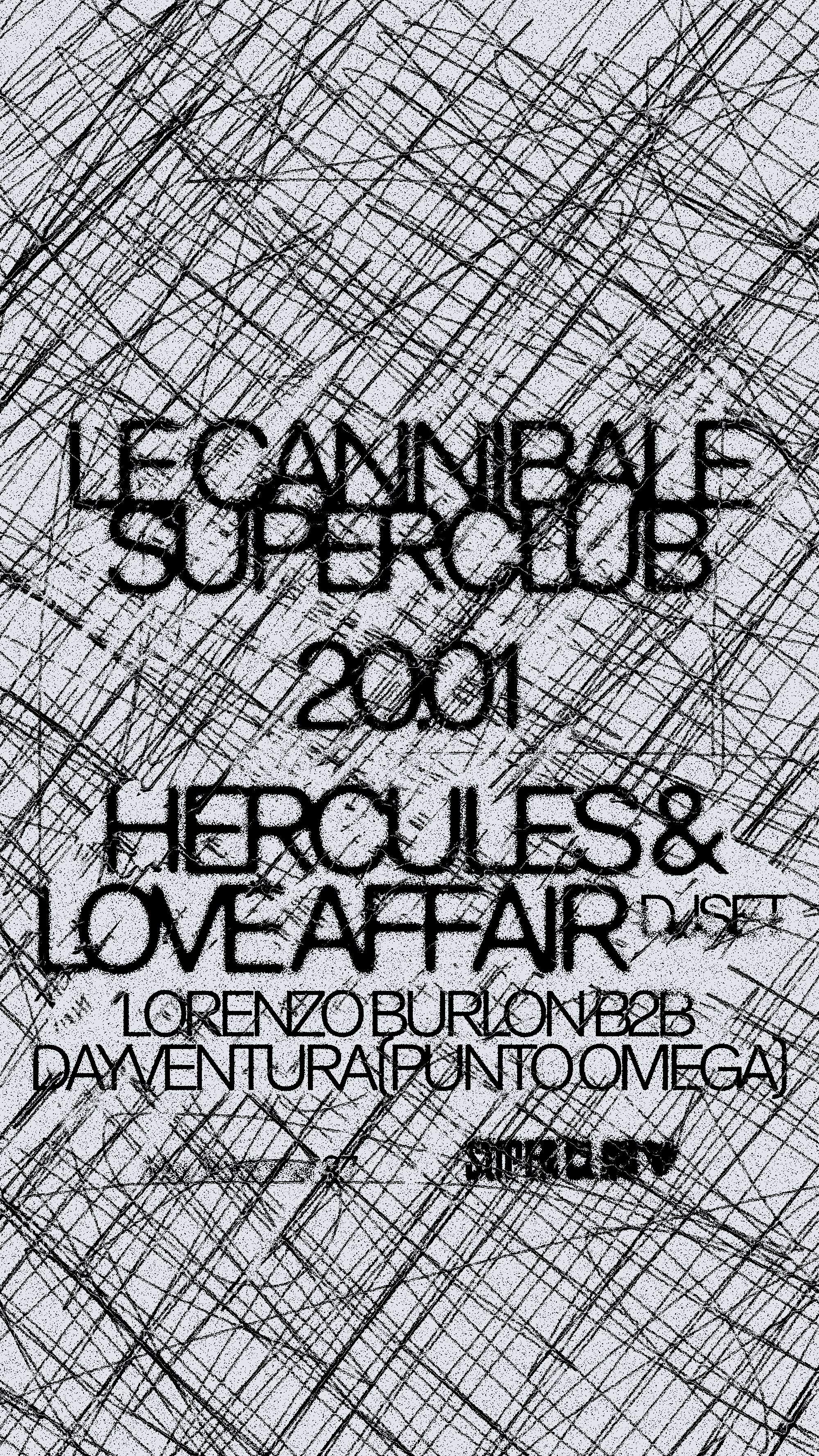 Le Cannibale Superclub - Hercules & Love Affair, Punto Omega - フライヤー裏