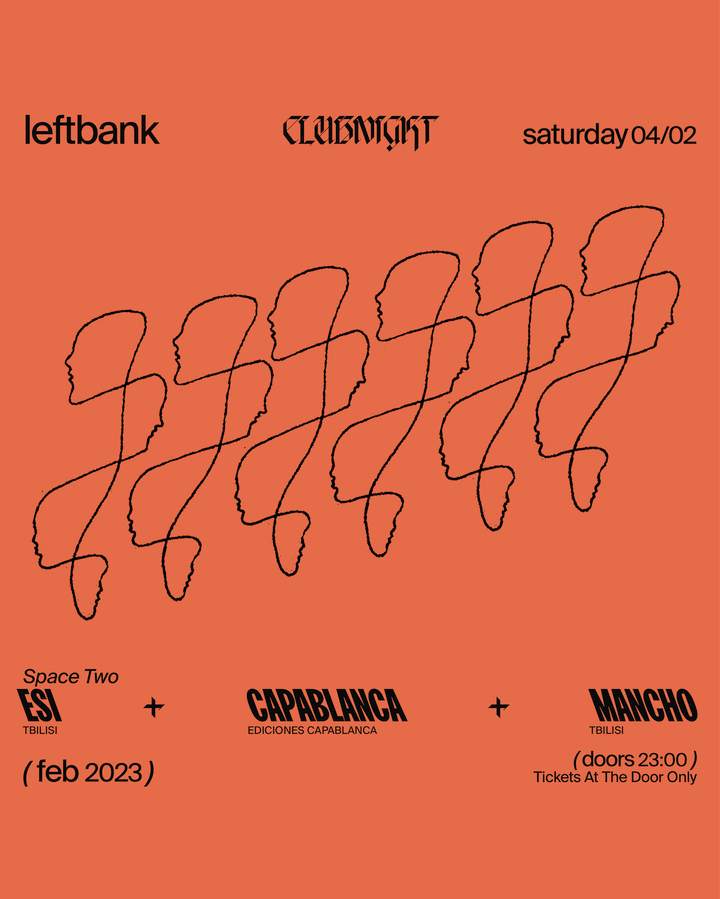 Left Bank Clubnight: Esi, Capablanca & Mancho - フライヤー表