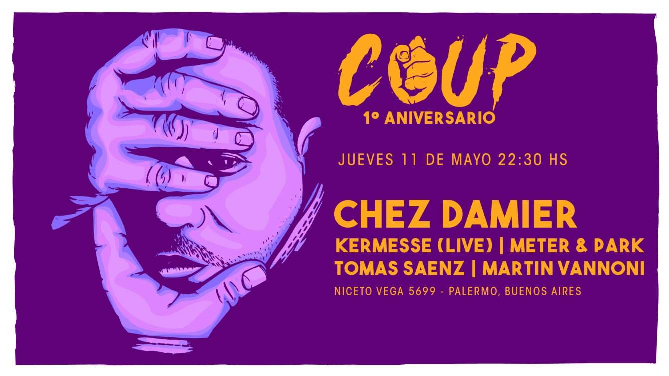 COUP 1°aniversario presenta: Chez Damier - Página trasera