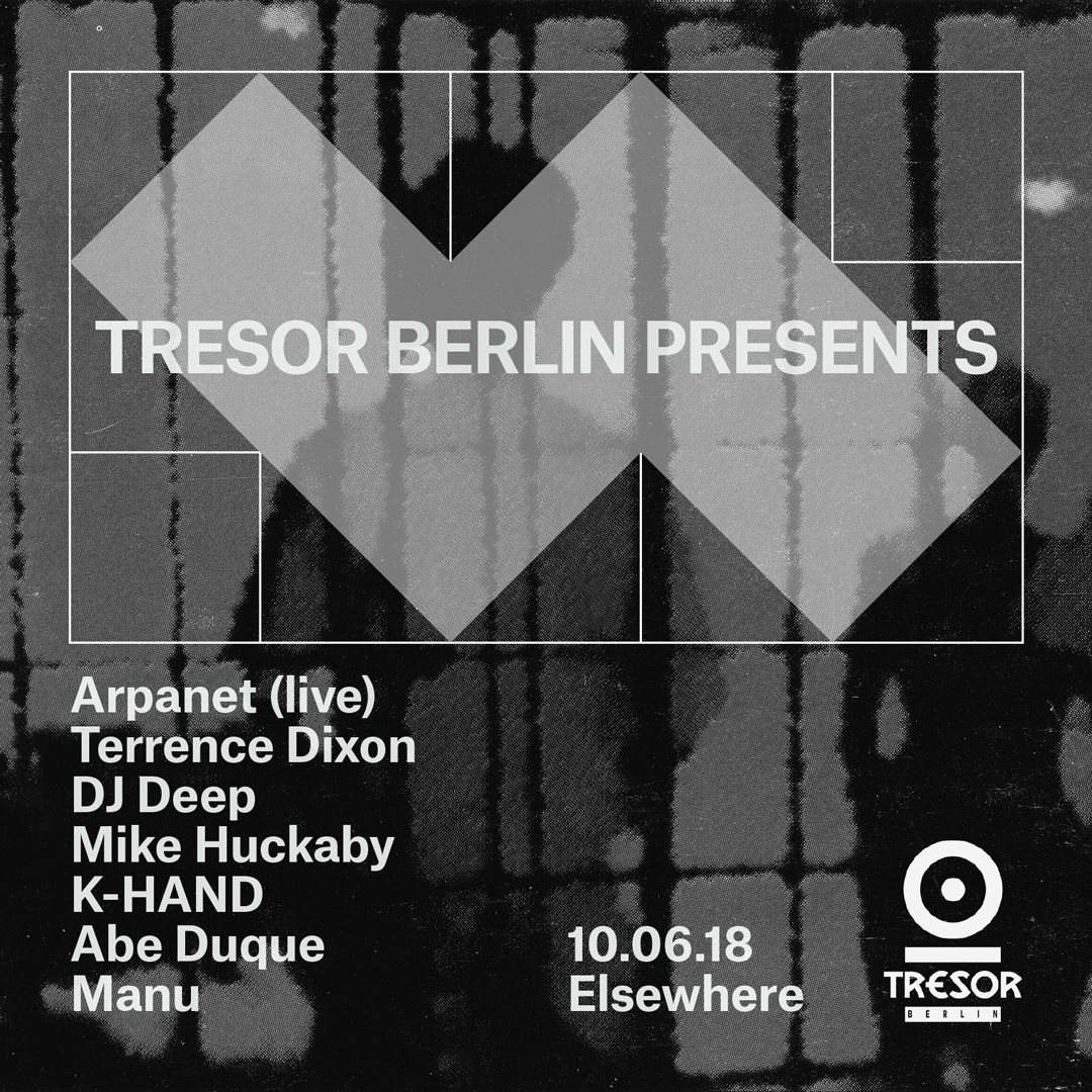 Tresor Berlin presents: Arpanet (Live), Terrence Dixon, DJ Deep, Mike Huckaby, K-Hand & - Página trasera