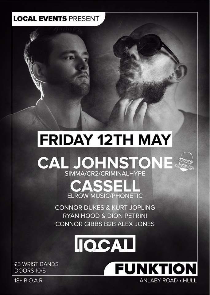 Local Events presents: Cal Johnstone & Cassell - Página frontal