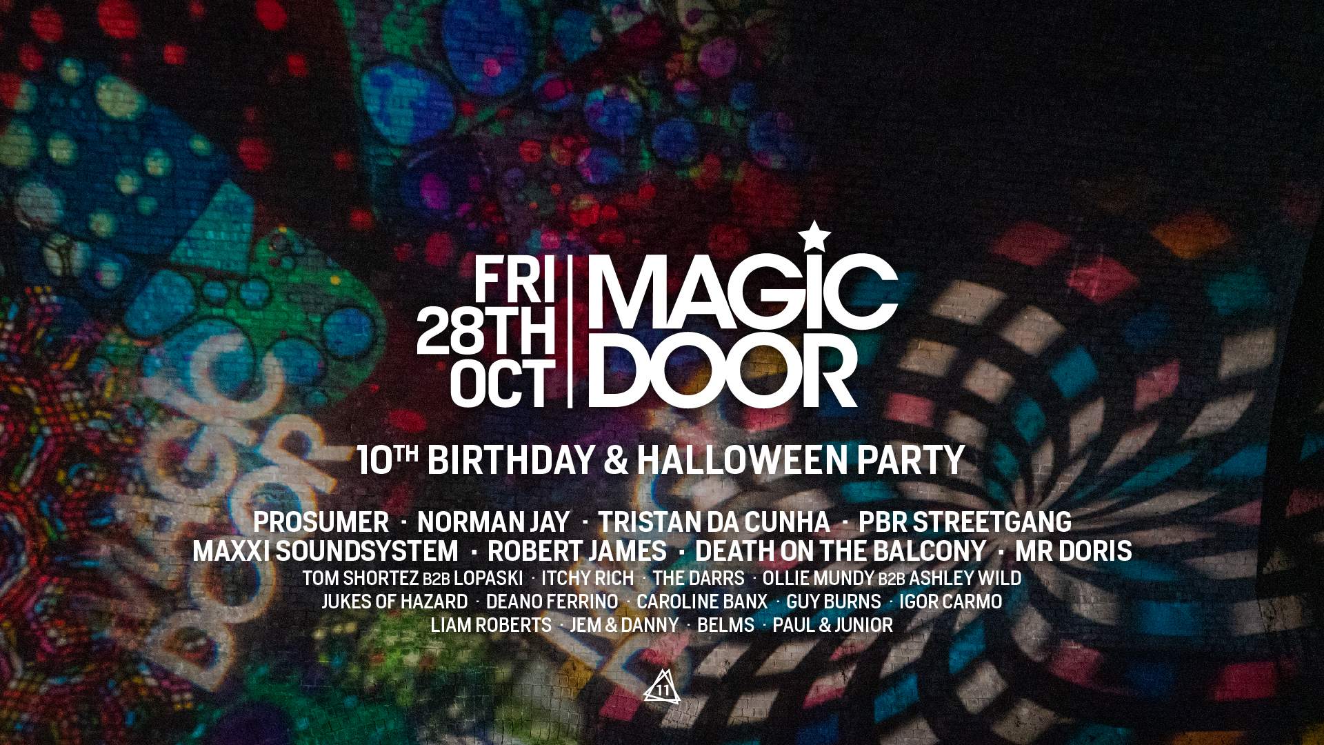 Magic Door 10th Birthday & Halloween - Página frontal