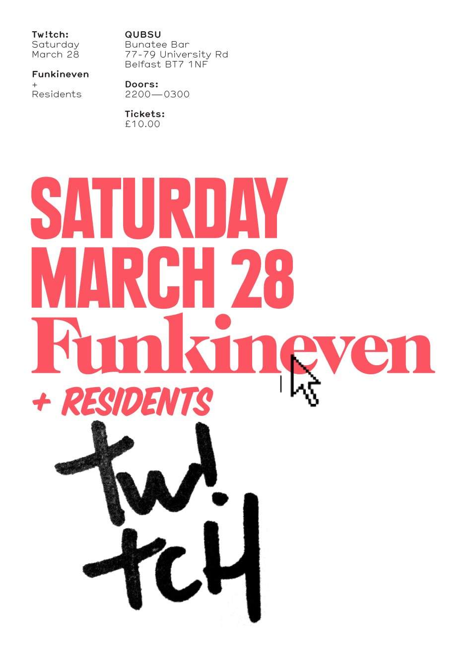 Twitch - Funkineven & Tw!tch Residents - フライヤー表
