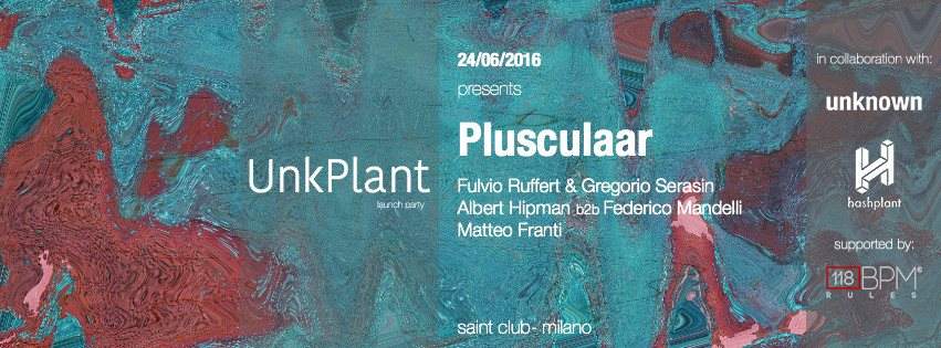 Unkplant 01 With: Plusculaar - フライヤー表
