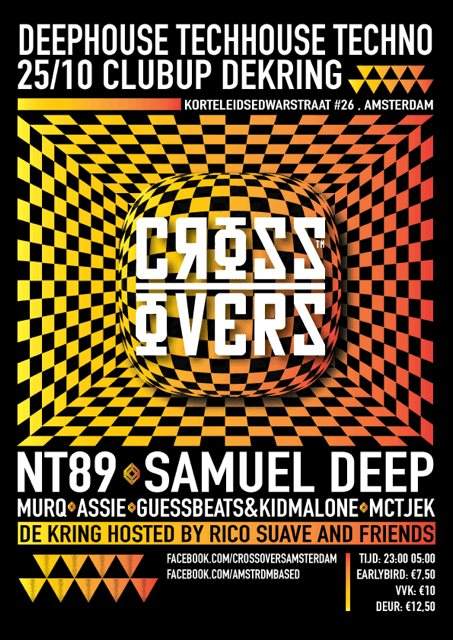 Crossovers With: NT89 & Samuel Deep - フライヤー表