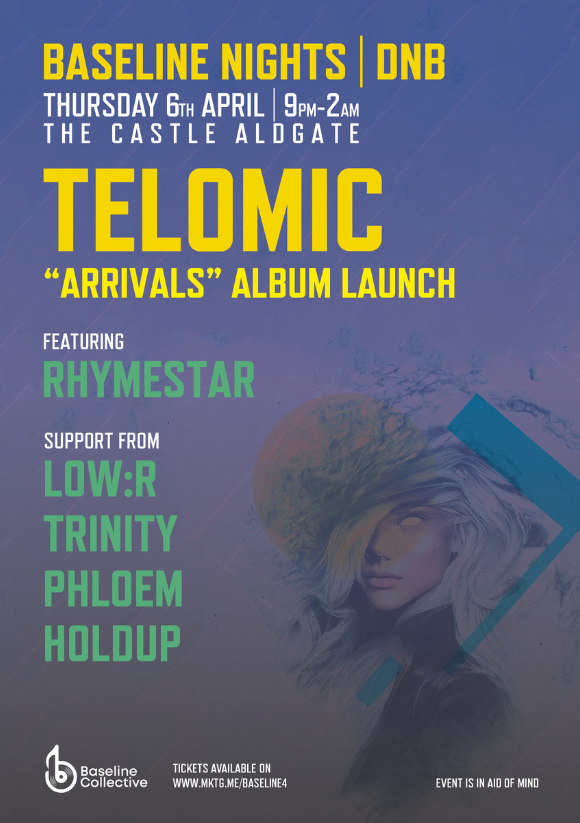 Baseline Nights // DnB: Telomic 'Arrivals' Album Launch - Página trasera
