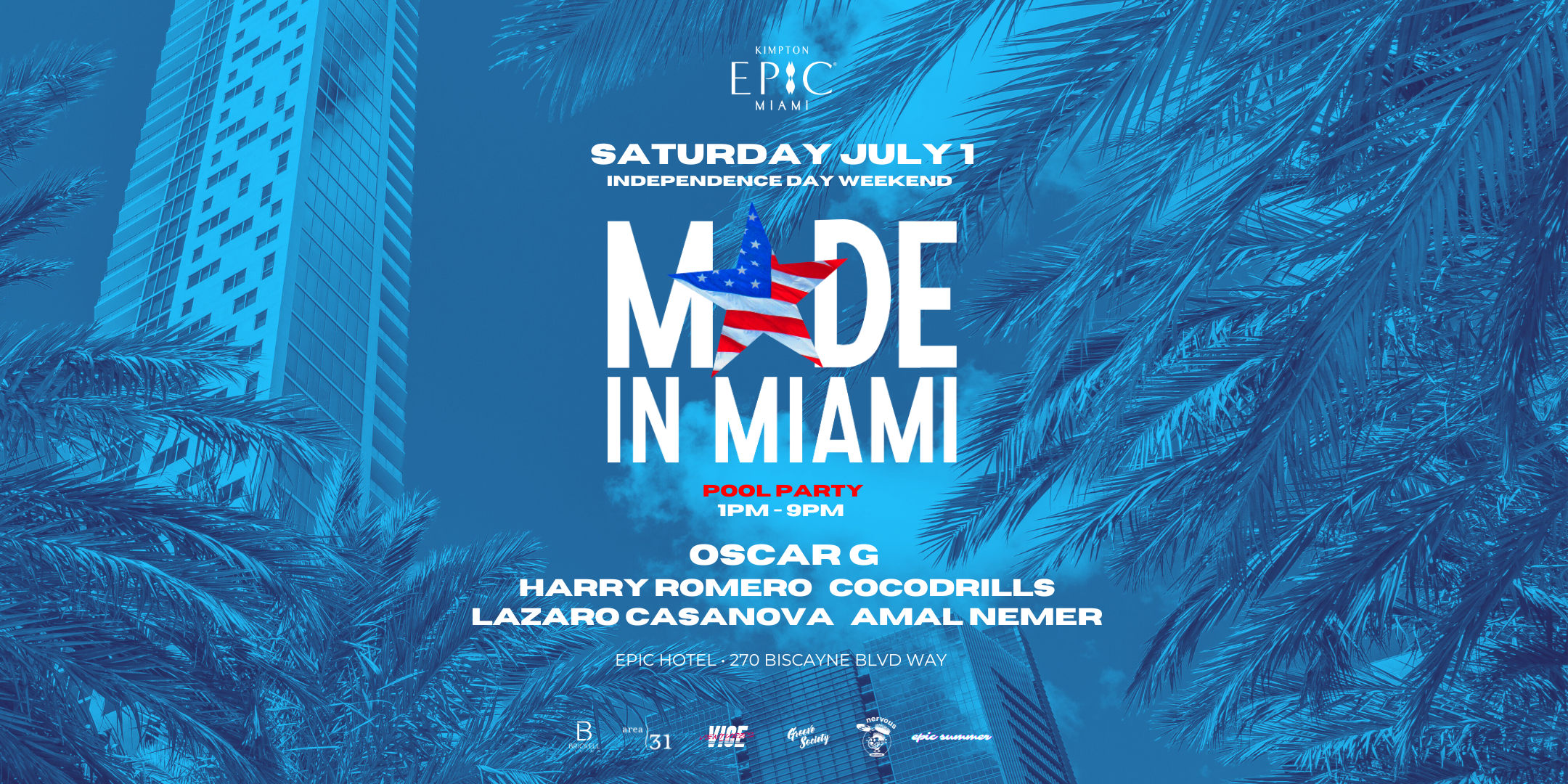 Made In Miami Pool Party with Oscar G & Friends - フライヤー表