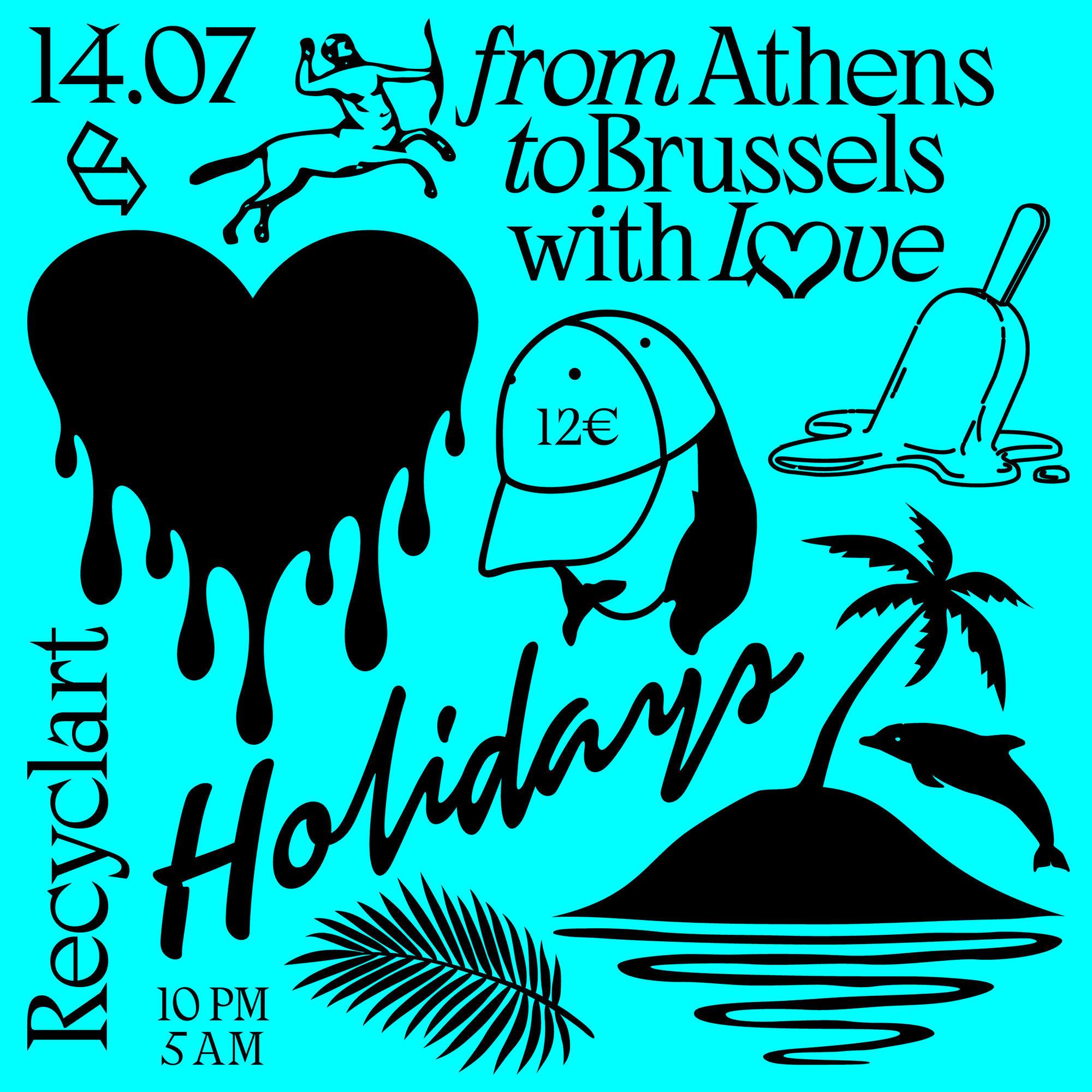From Athens to Brussels with love Recyclart Holidays 2023 - Página frontal