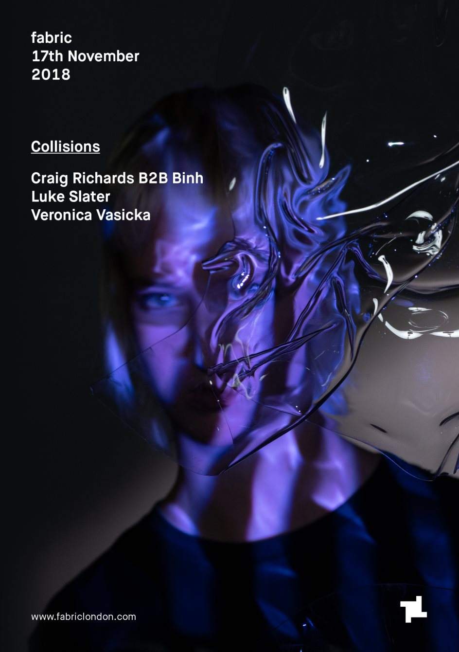 Collisions: Craig Richards B2B Binh & Luke Slater - フライヤー裏