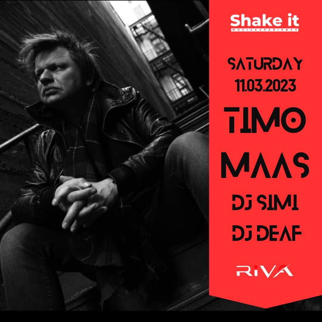 Shake it with Timo Maas - DJ Simi - DJ Deaf - GG Rocco - フライヤー表