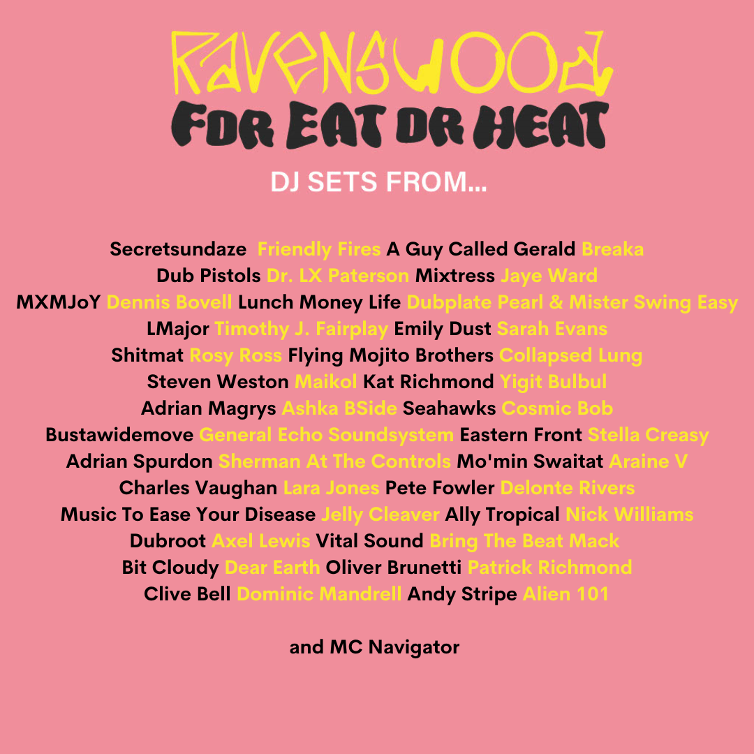 Ravenswood for eat or Heat - フライヤー裏