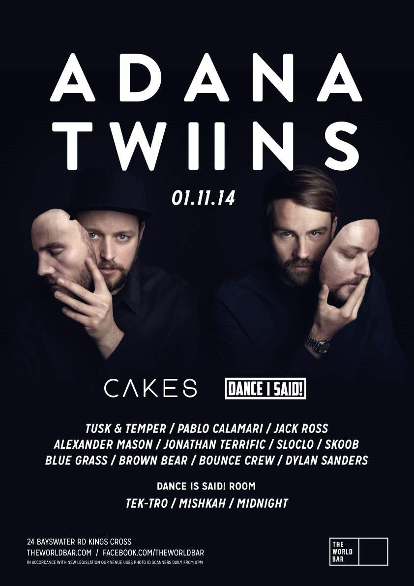 Cakes Feat. Adana Twins - Página frontal