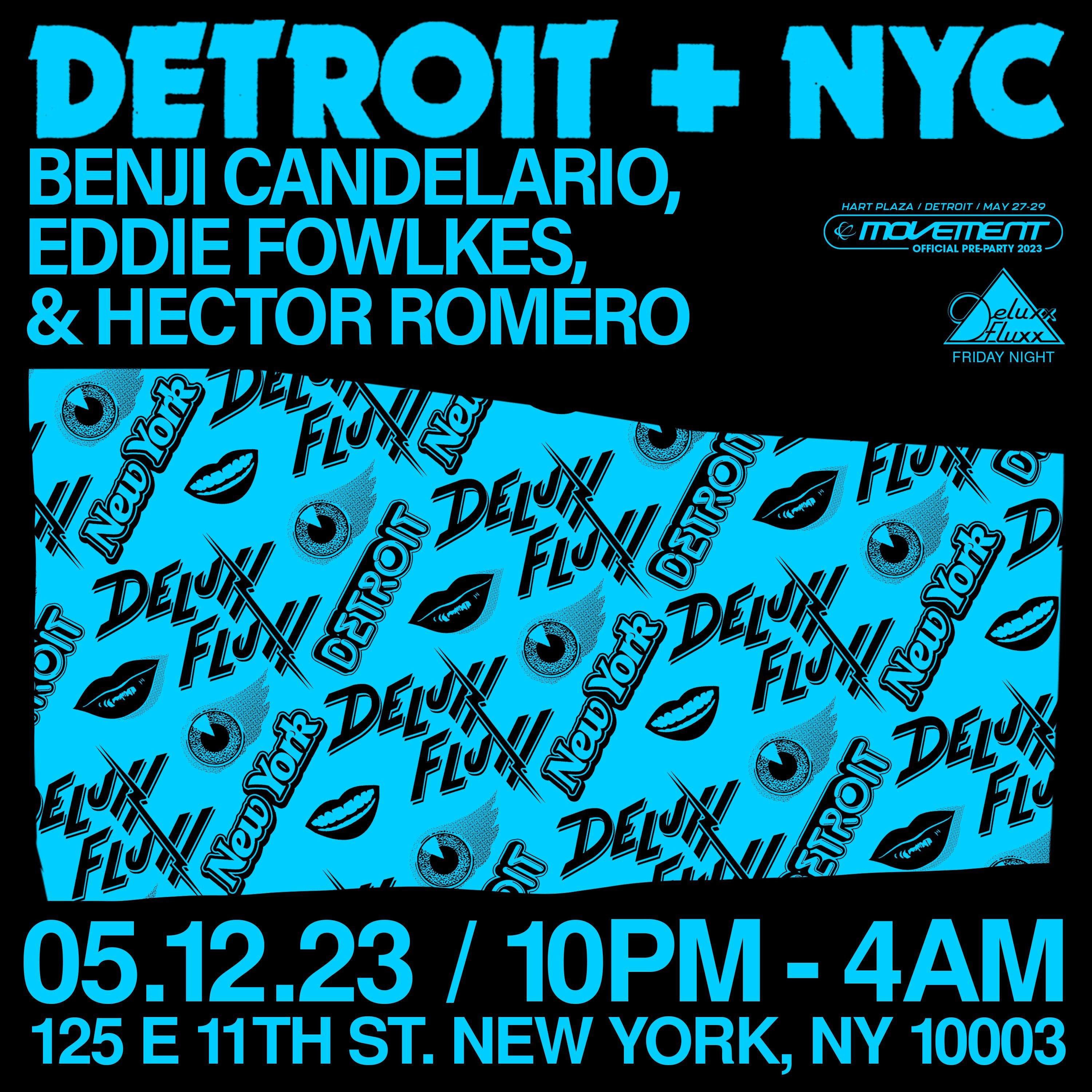 DET + NYC with Hector Romero, Eddie Fowlkes, & Benji Candelario - フライヤー裏