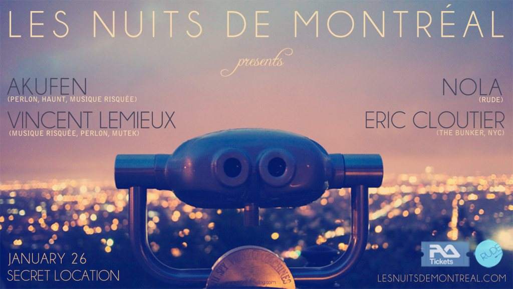 Les Nuits de Montreal presents: Akufen & Vincent Lemieux - Página trasera