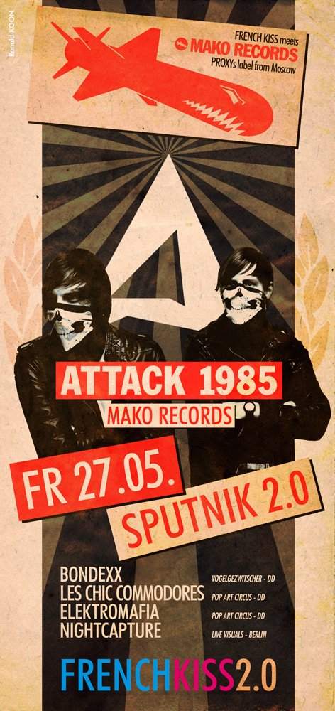 French Kiss® 2.0 presents Attack 1985 (Mako Records) - Página frontal
