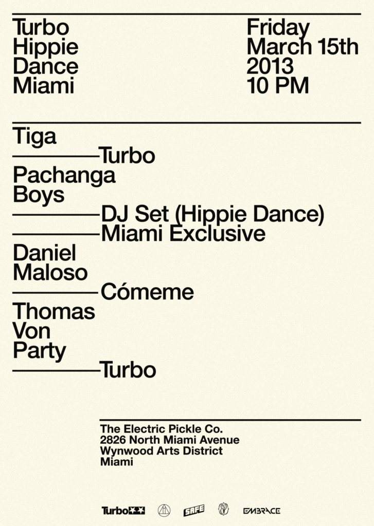 Turbo Hippie Dance - Miami - Página trasera