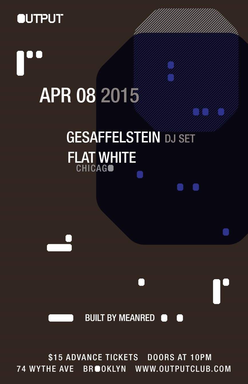 Gesaffelstein (DJ Set)/ Flat White - Página frontal