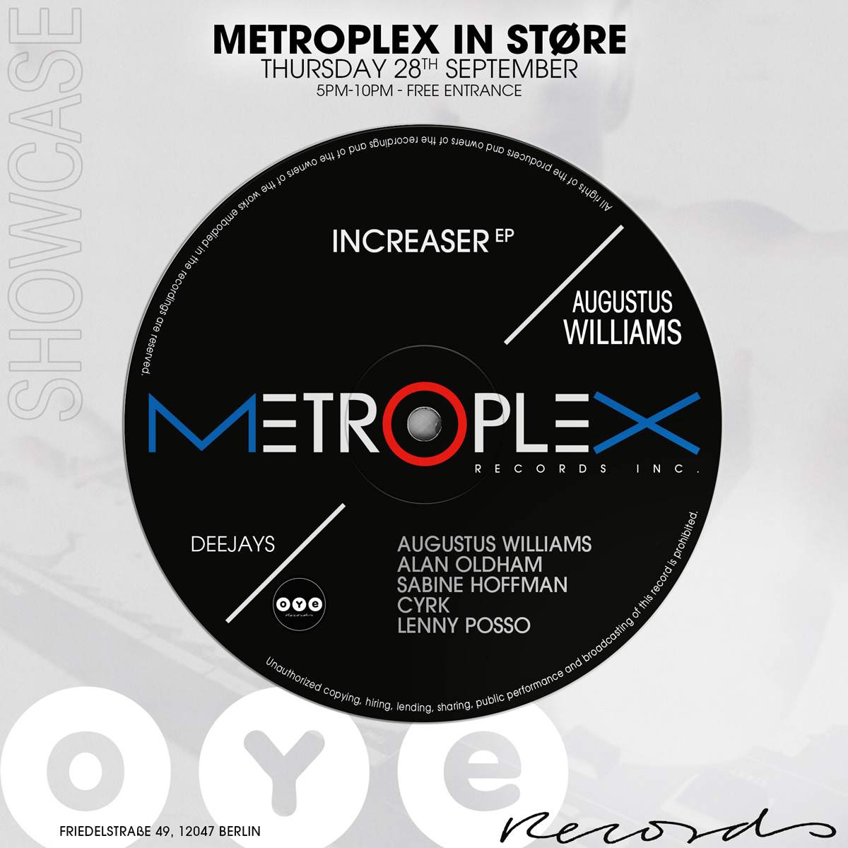 METROPLEX RECORD RELEASE - フライヤー表