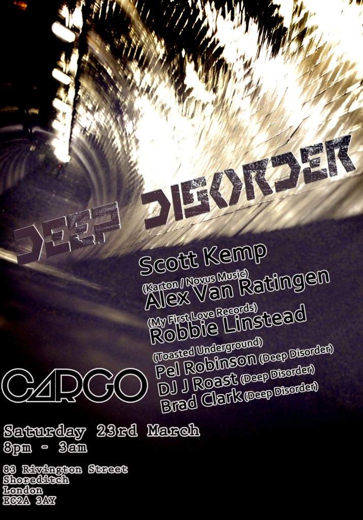 Deep Disorder with Scott Kemp, Alex Van Ratingen & Robbie Linstead - Página frontal