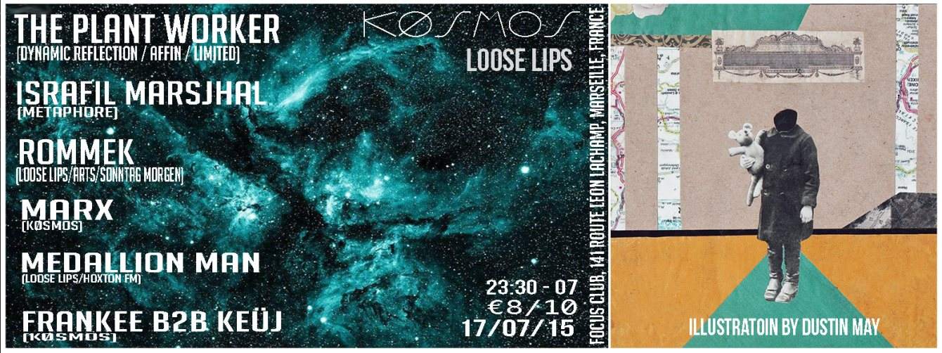 Køsmos & Loose Lips Launch Party with The Plant Worker, Rommek, Israfil Marsjhal + Many more… - フライヤー表