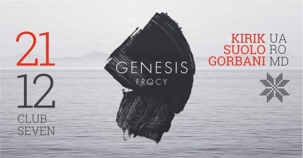 Genesis with Kirik • Suolo • Gorbani - フライヤー表