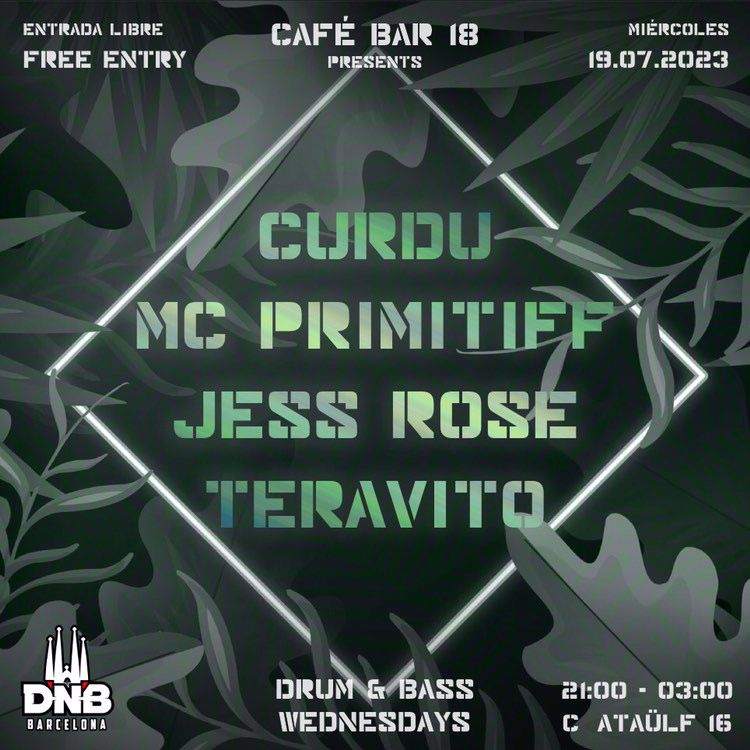 18 DRUM & BASS WEDNESDAYS at 18, Barcelona