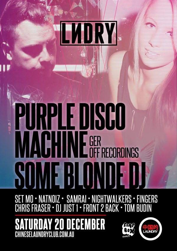 Lndry feat. Purple Disco Machine & Some Blonde DJ - フライヤー表