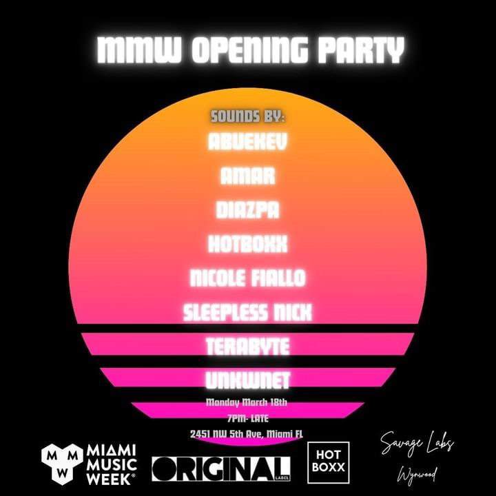 Miami Music Week Opening Wynwood At Savage Labs, Miami