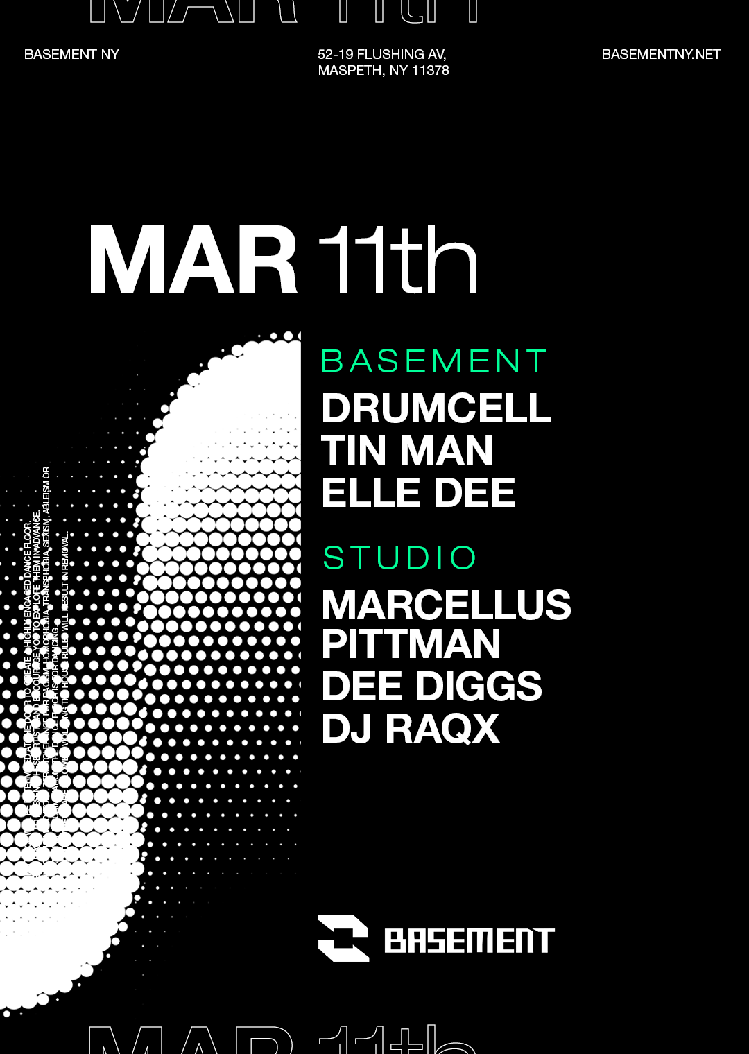 Drumcell / Tin Man / Elle Dee / Marcellus Pittman / Dee Diggs / DJ RAQX - Página frontal