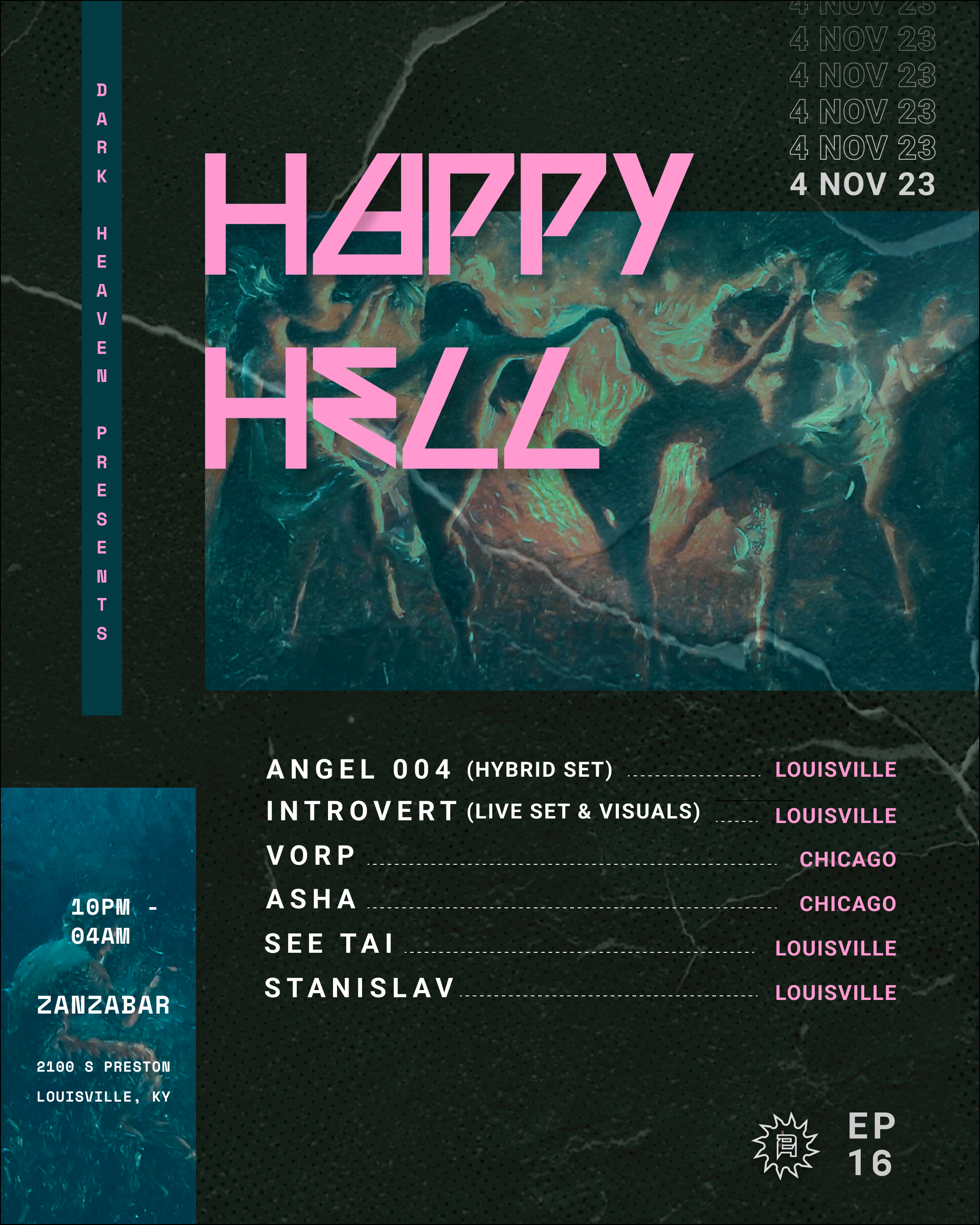 Dark Heaven: Happy Hell feat. Angel 004, Introvert, See Tai, Stanislav, Vorp, Asha - Página frontal