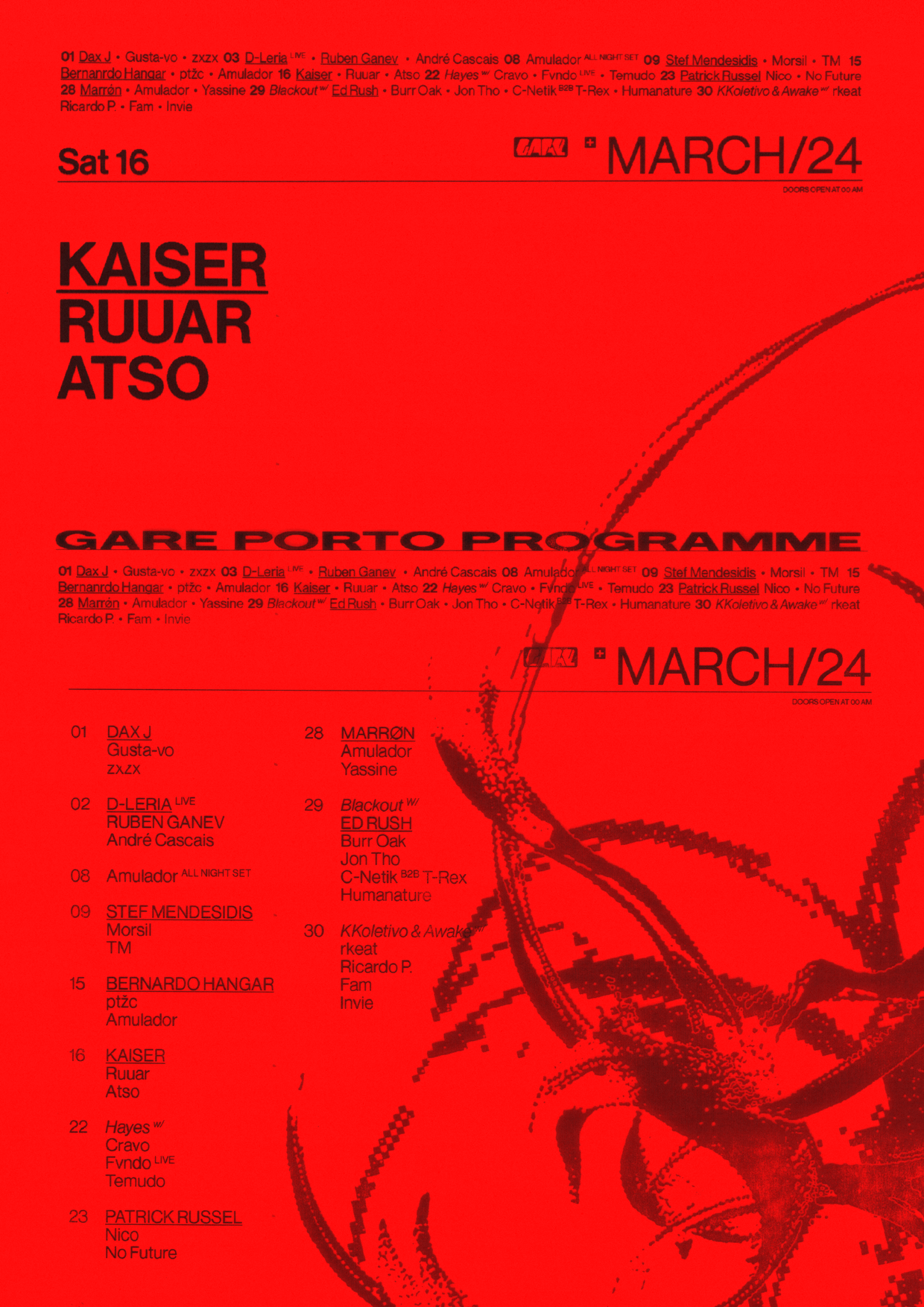 Kaiser + Ruuar + Atso - フライヤー表