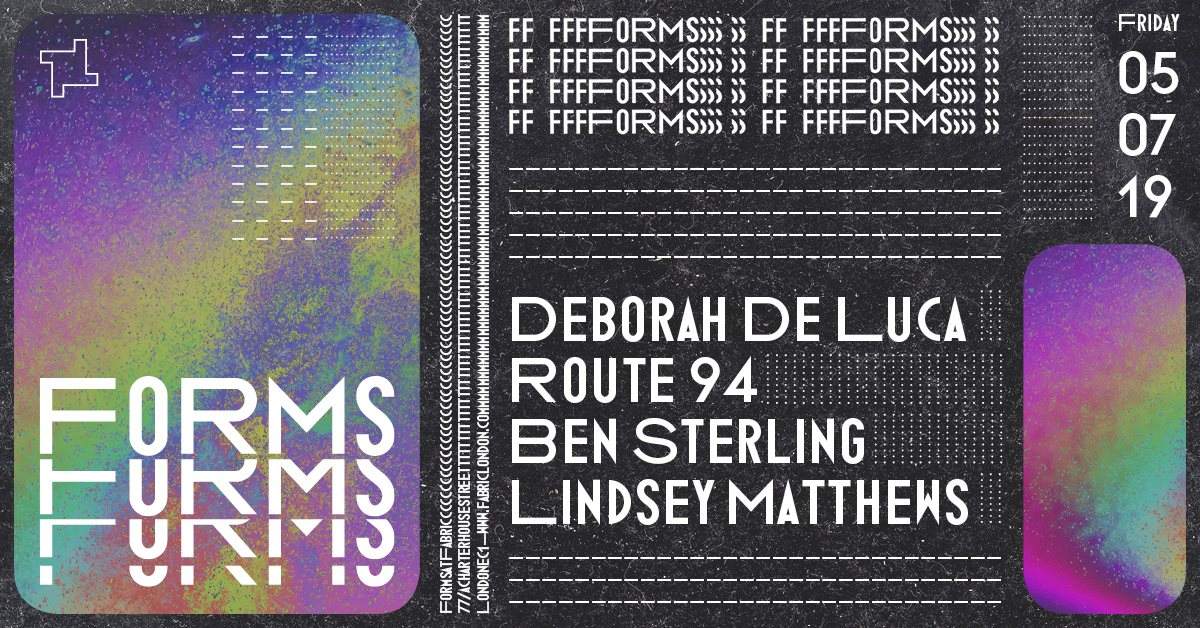 Forms: Deborah De Luca, Route 94, Ben Sterling & Lindsey Matthews - Página frontal