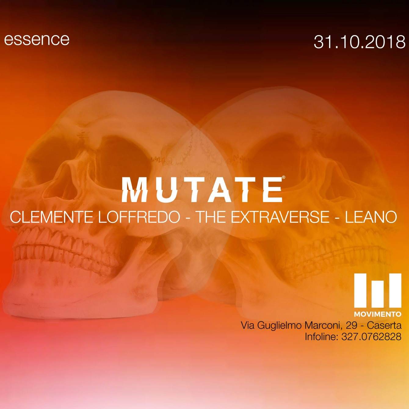 Mutate Essence - Special Halloween Night - フライヤー表