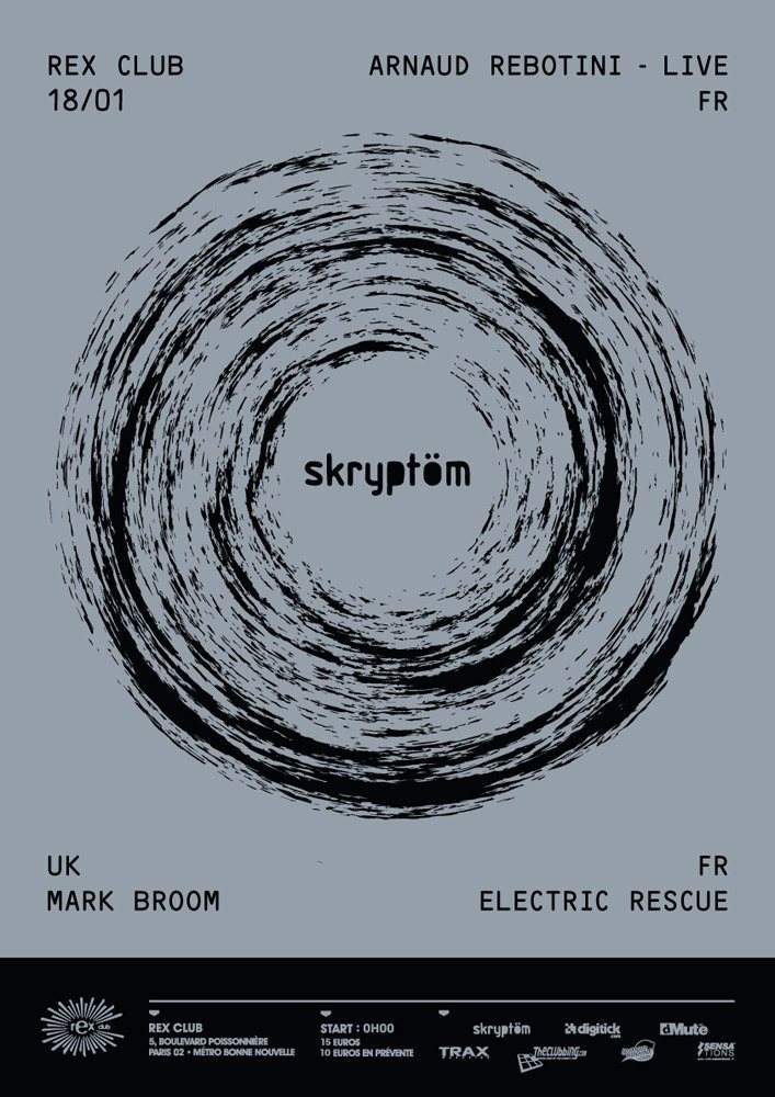 Skryptom: Arnaud Rebotini, Mark Broom, Electric Rescue - Página frontal