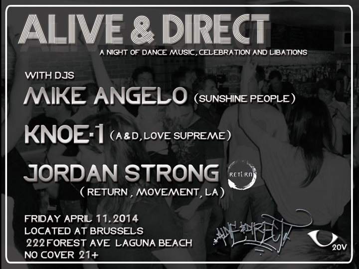 Alive & Direct with Jordan Strong // Mike Angelo // Knoe1 - Página frontal