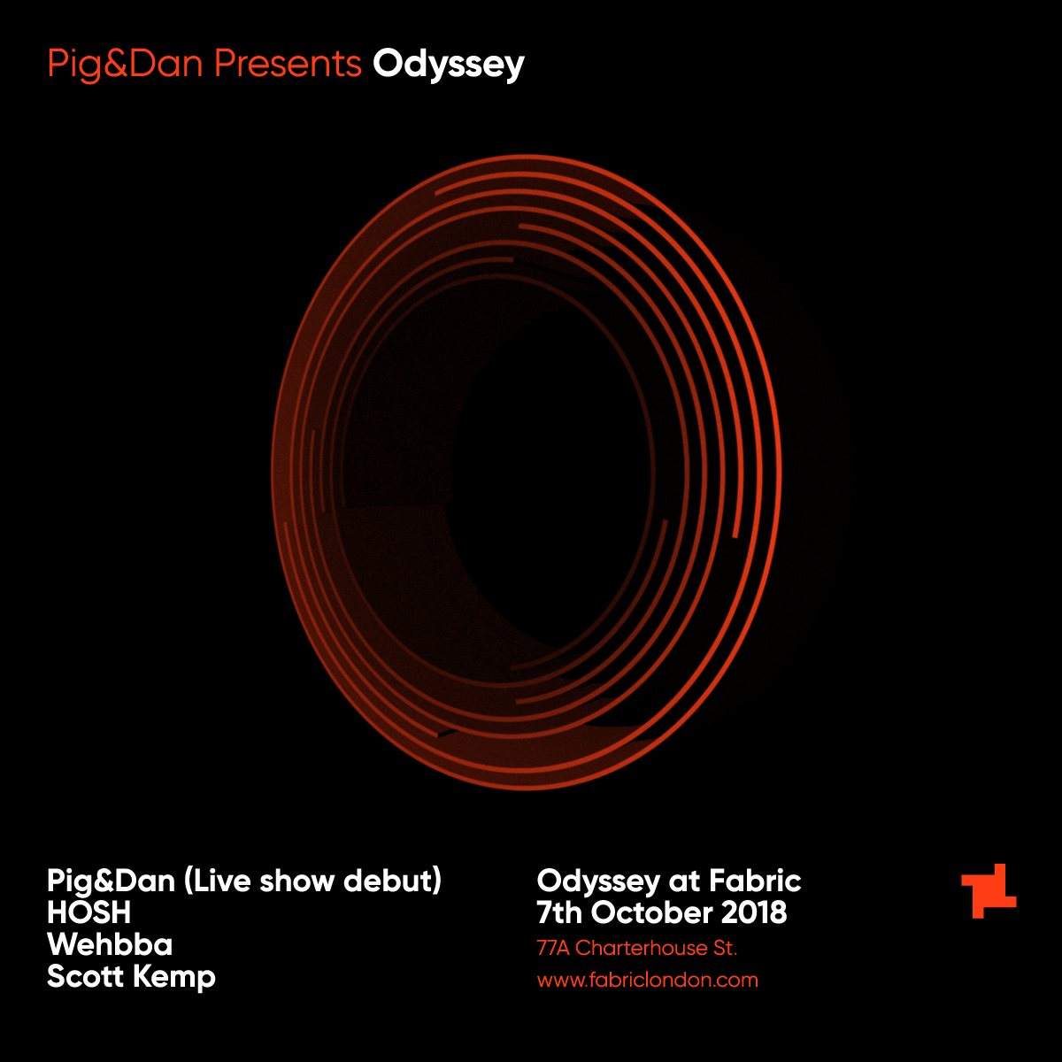 Sundays at fabric:Odyssey with Pig&Dan (Live), HOSH, Wehbba & Scott Kemp - Página frontal