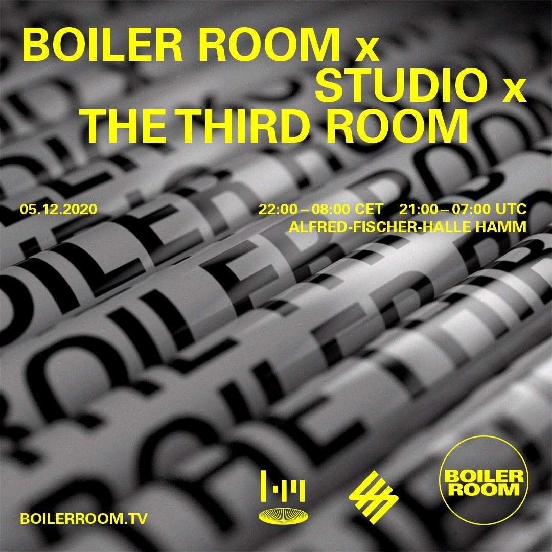 Boiler Room x Studio x The Third Room - Página frontal