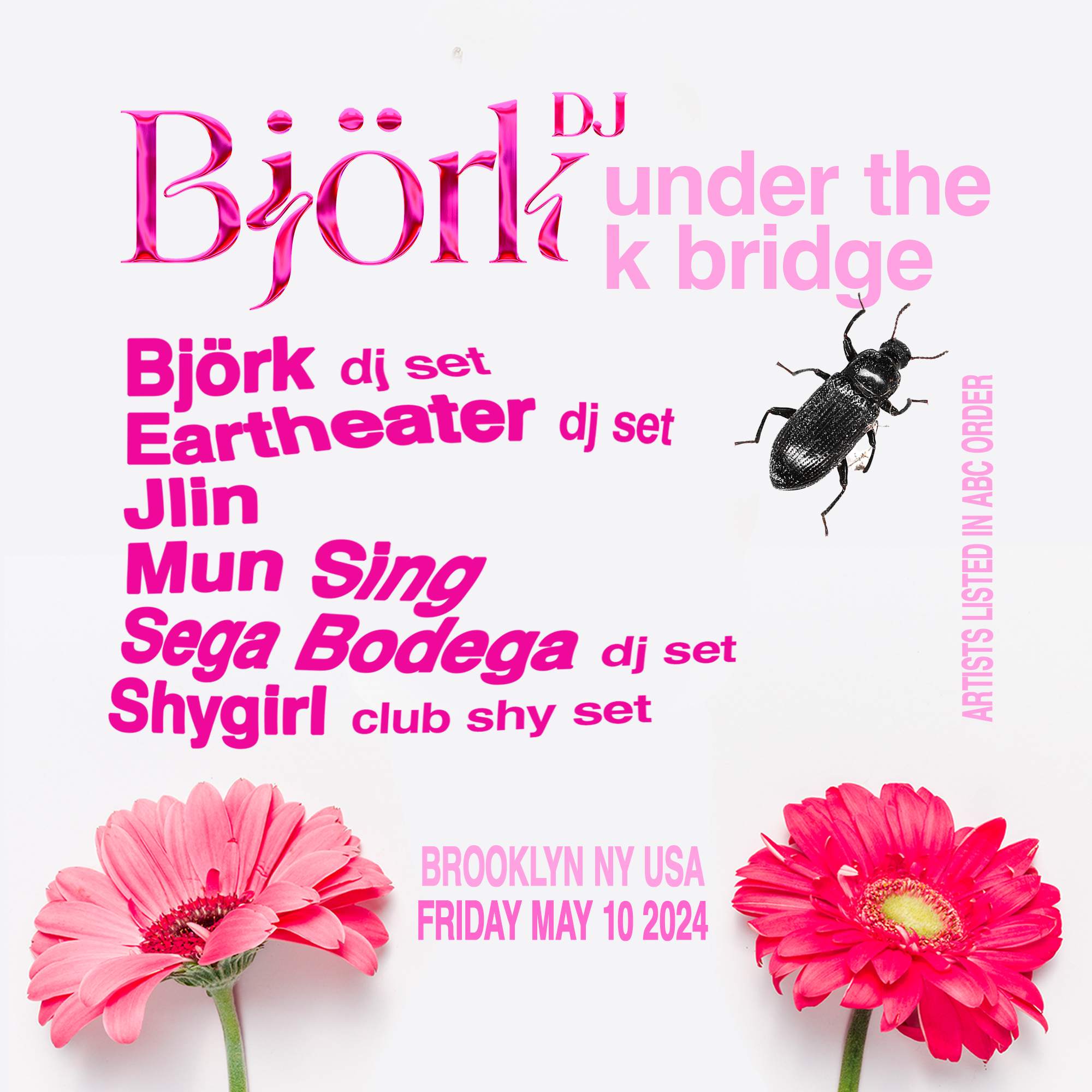 Björk (DJ Set): Under The K - Flyer front