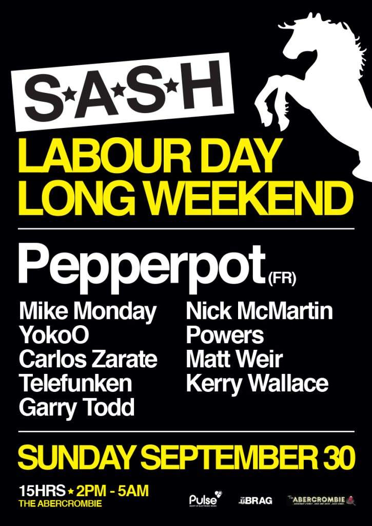 S.A.S.H, Labour Day Long Weekend - Página frontal