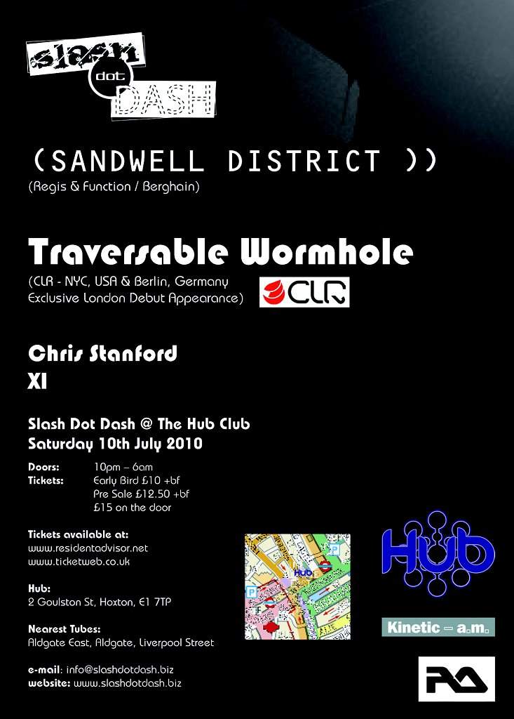 Slash Dot Dash Pres. Sandwell District & Traversable Wormhole - Live - Página trasera