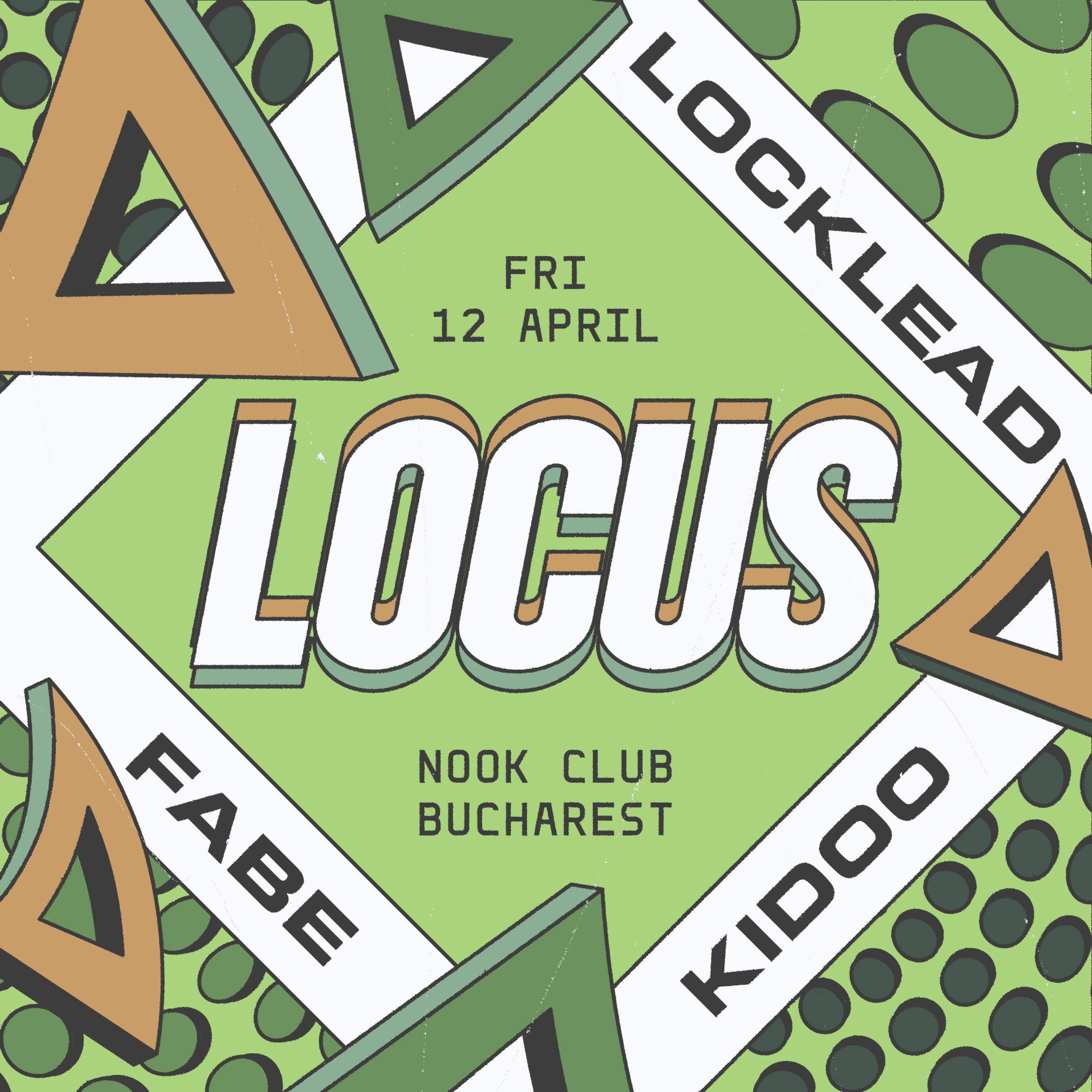 LOCUS X NOOK w. Fabe, Locklead, Kidoo - フライヤー表